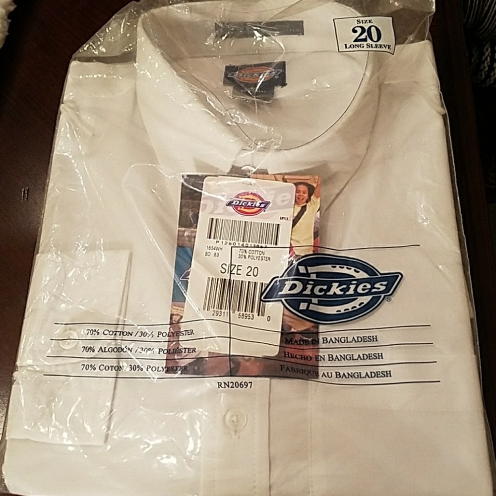 Boys White Button-Down Dress Shirt